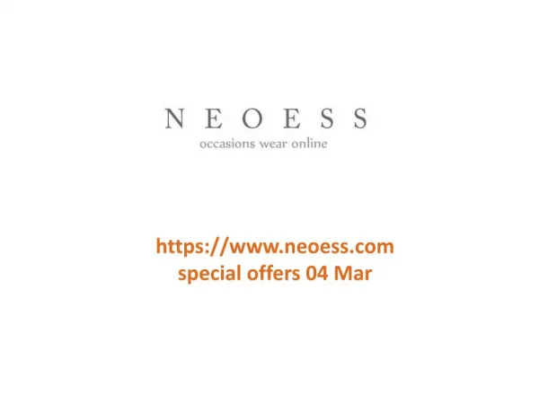 www.neoess.com special offers 04 Mar