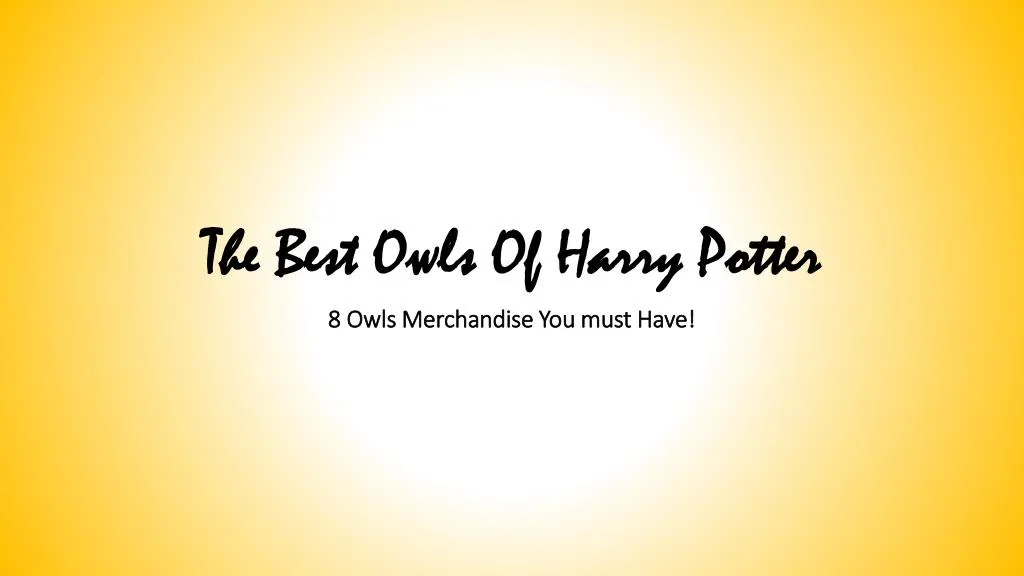 the best owls of harry potter