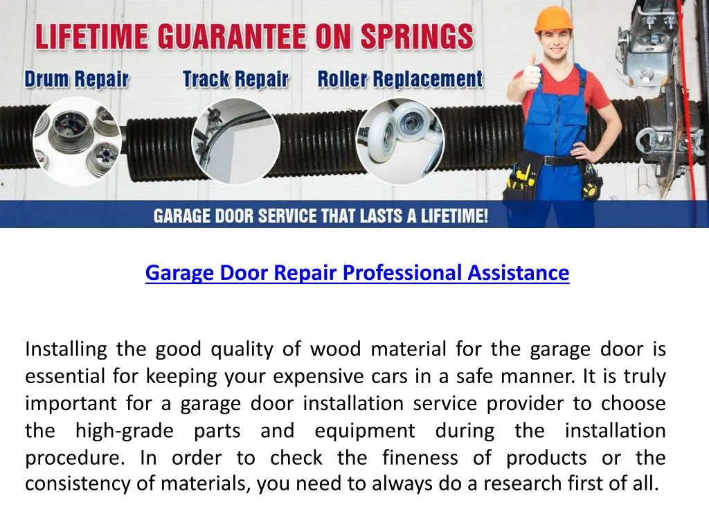 garage door repair professional assistance
