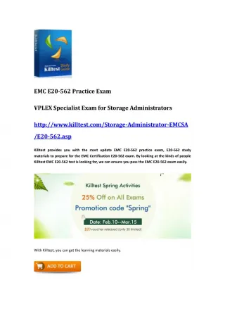 EMC E20-562 Guide Killtest - slide 1
