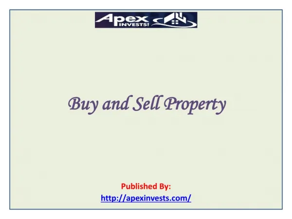 Buy and Sell Property