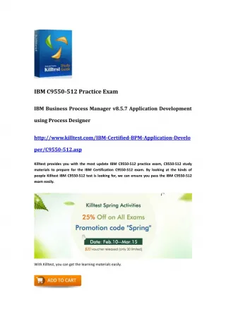 IBM C9550-512 Guide Killtest - slide 1