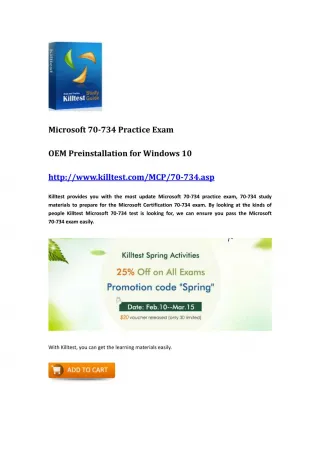 Microsoft 70-734 Guide Killtest - slide 1