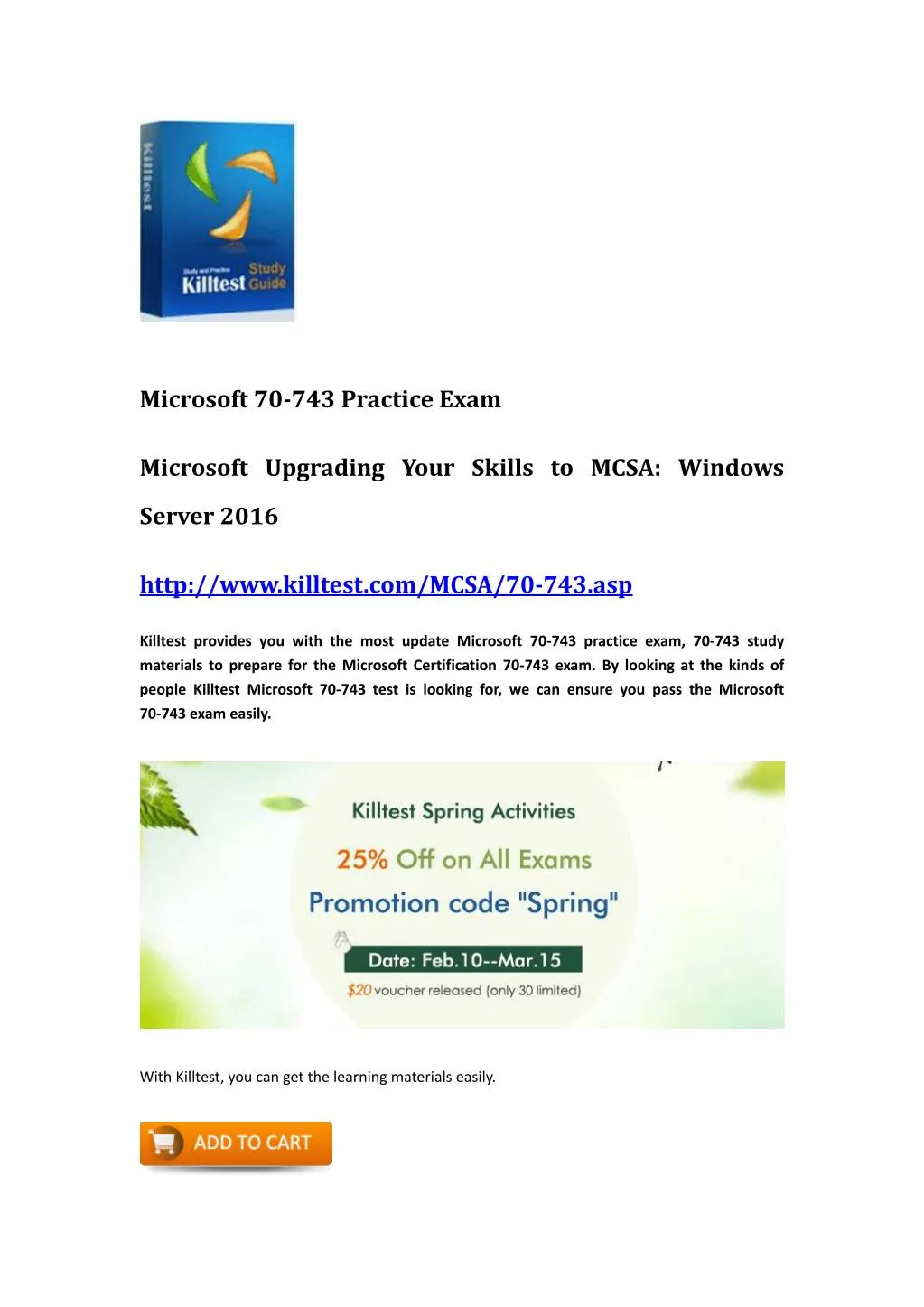 microsoft 70 743 practice exam