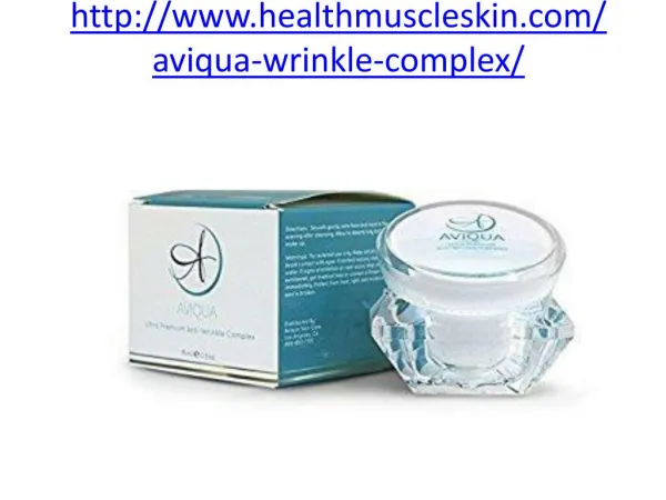 http://www.healthmuscleskin.com/aviqua-wrinkle-complex/