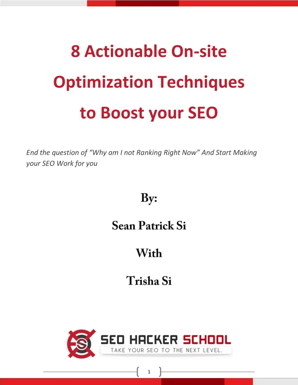 8 actionable on site
