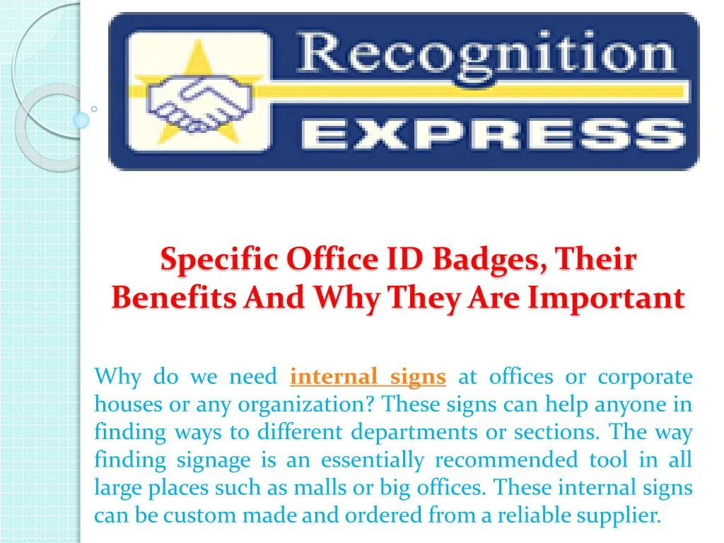 specific office id badges their benefits and why they are important