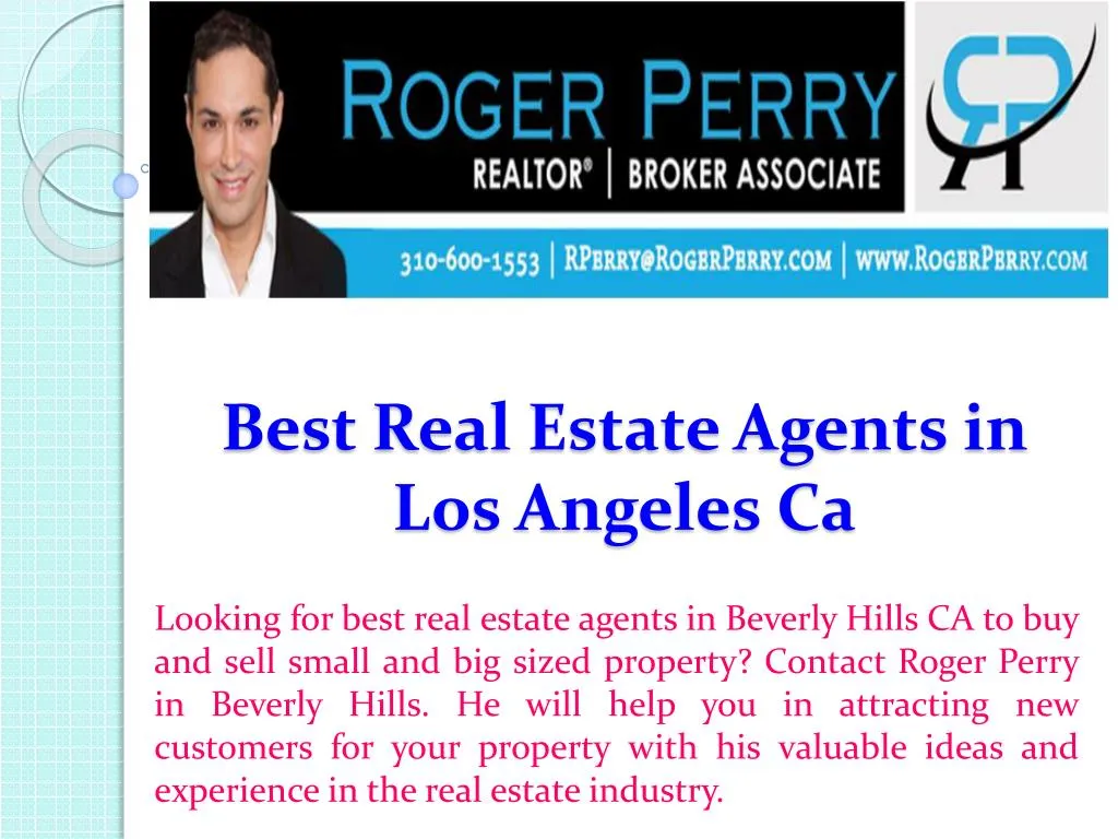 best real estate agents in los angeles ca