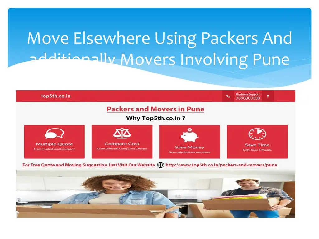 move elsewhere using packers and additionally movers involving pune