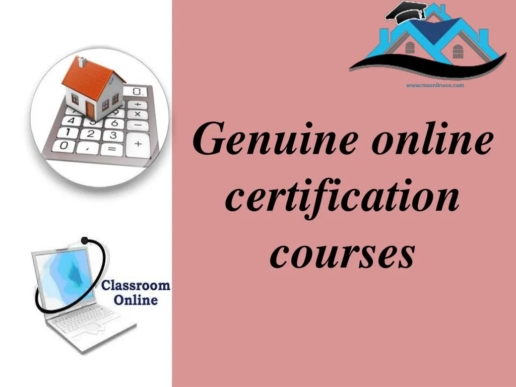 genuine online certification courses