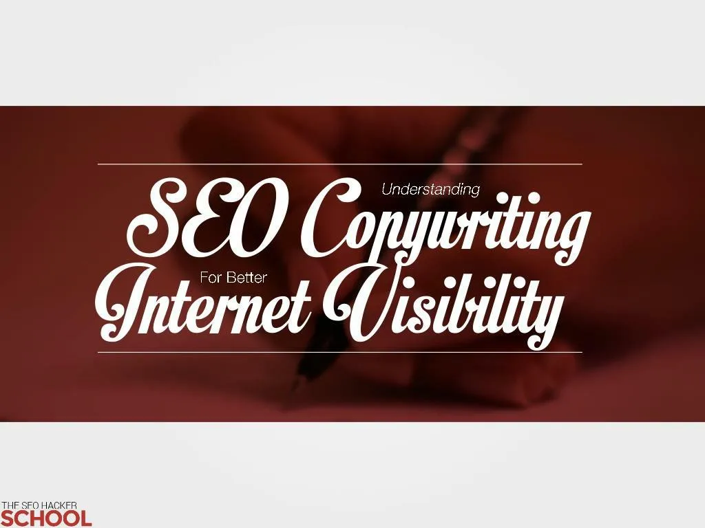seo copywriting for better internet visibility