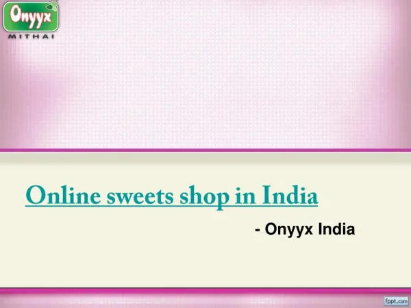Online Mithai Shop For Indian