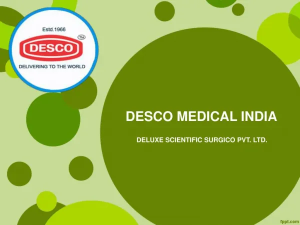 Anaesthesia Equipments and Products Manufacturers India | DESCO