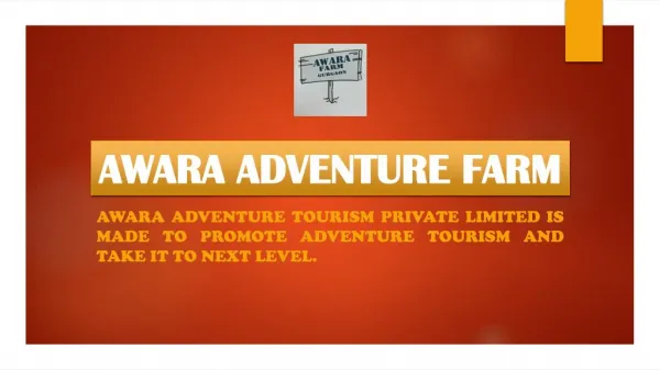 Awara Adventure Farm Resort in Gurgaon for Day Outing