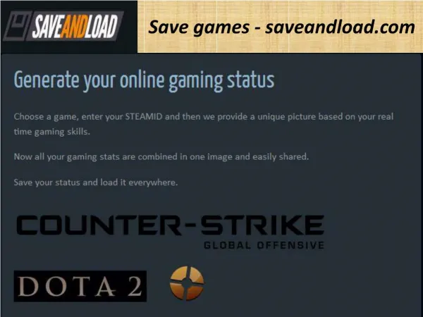 Save games - saveandload.com