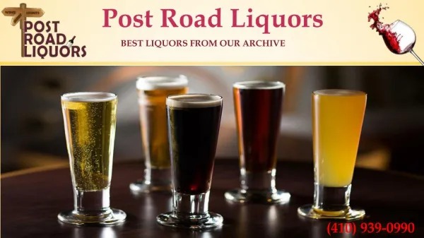 Wine, Beer and Spirit at nearest liquor store | Call us (410) 939-0990