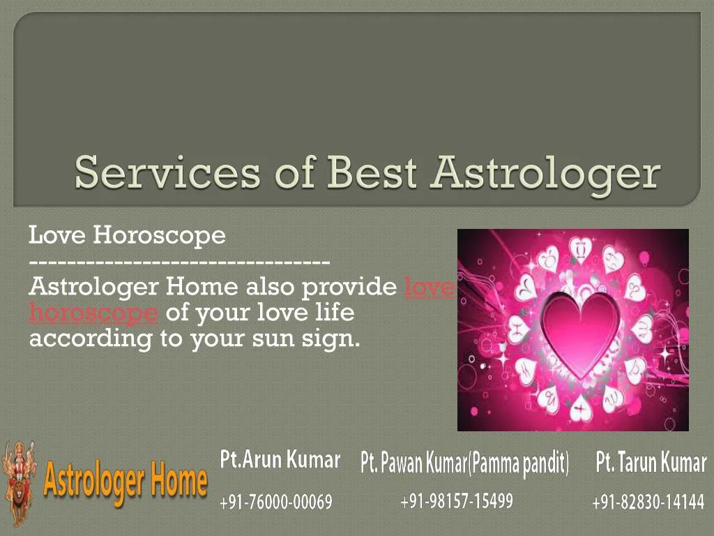 services of best astrologer
