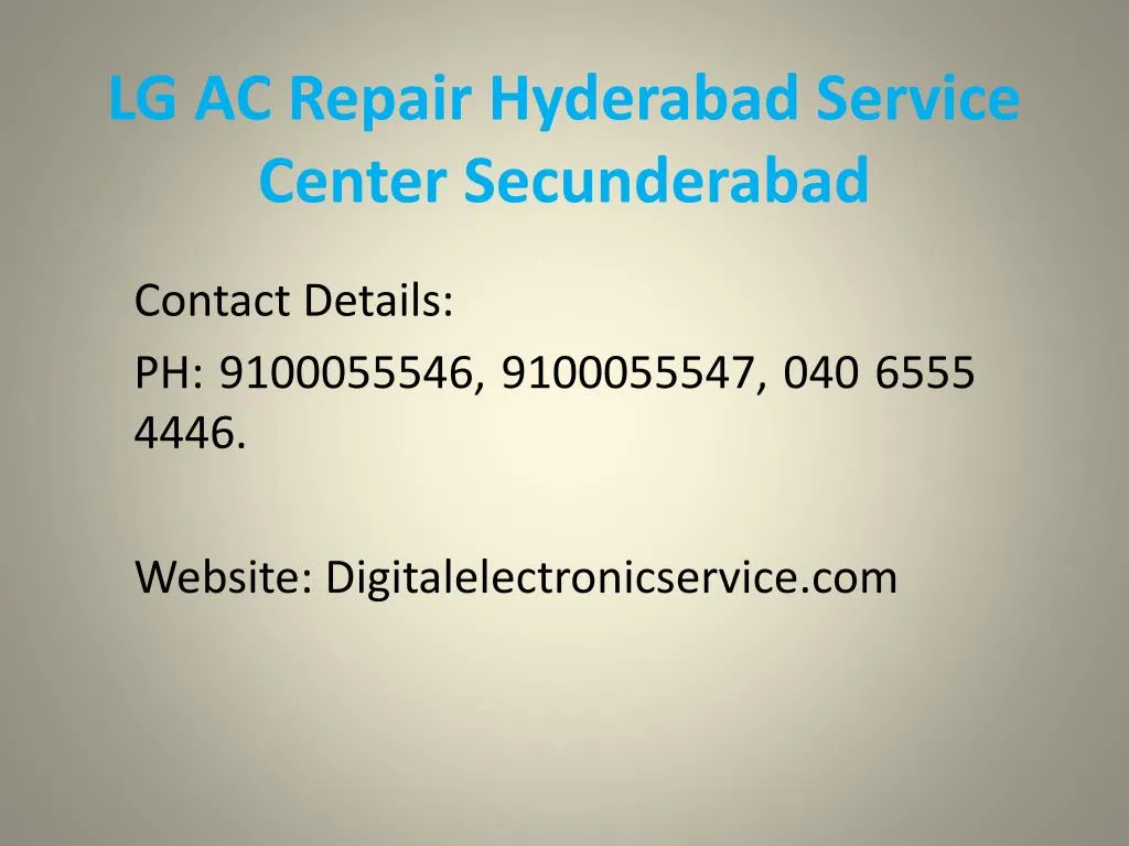 lg ac repair hyderabad service center secunderabad