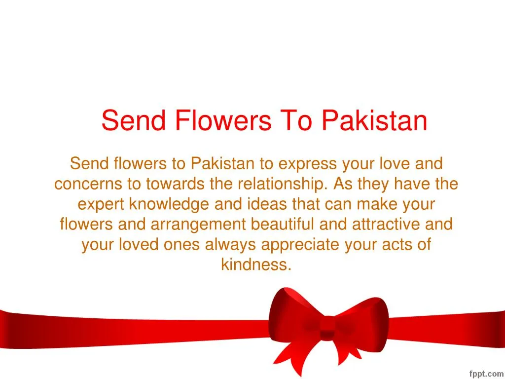 send flowers to pakistan