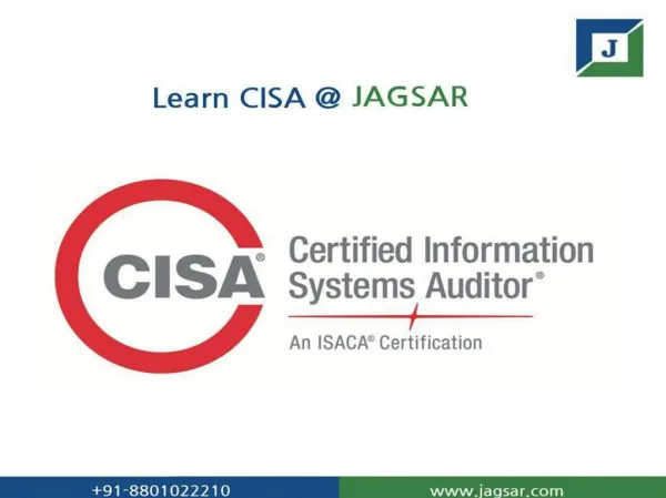 CISA training at Jagsar International