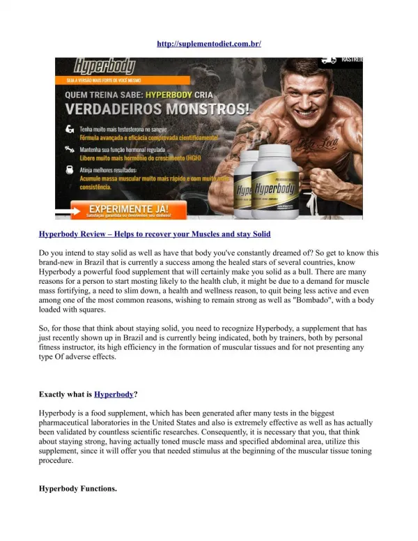 Hyperbody review – helps to recover your muscles and stay solid
