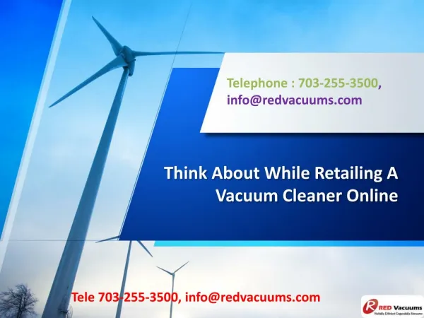 Think About While Retailing A Vacuum Cleaner Online