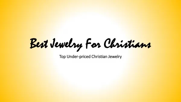 Best Jewelry For Christians