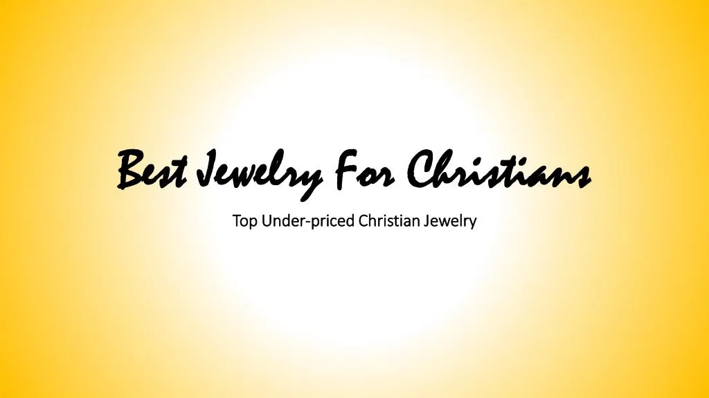 best jewelry for christians