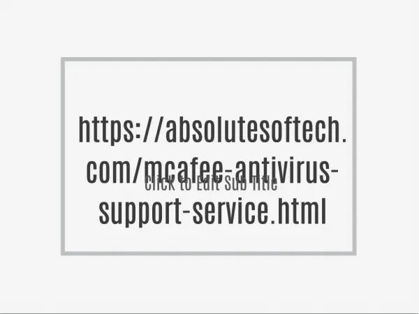 Mcafee Antivirus Support Phone Number