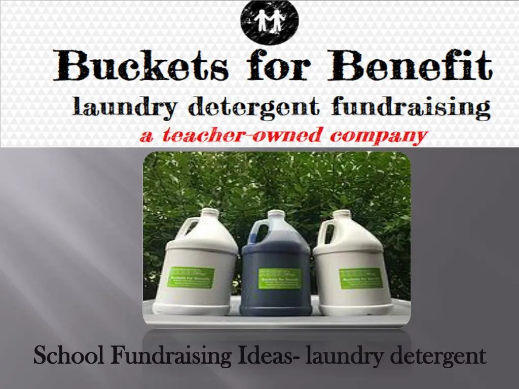 school fundraising ideas laundry detergent