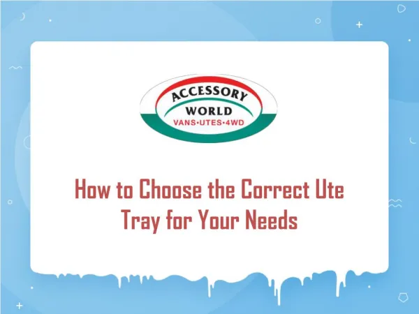 How to Choose the Correct Ute Tray for Your Needs