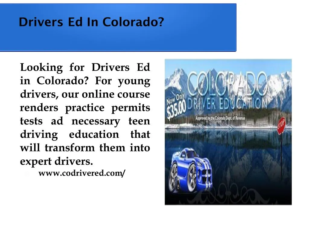 drivers ed in colorado
