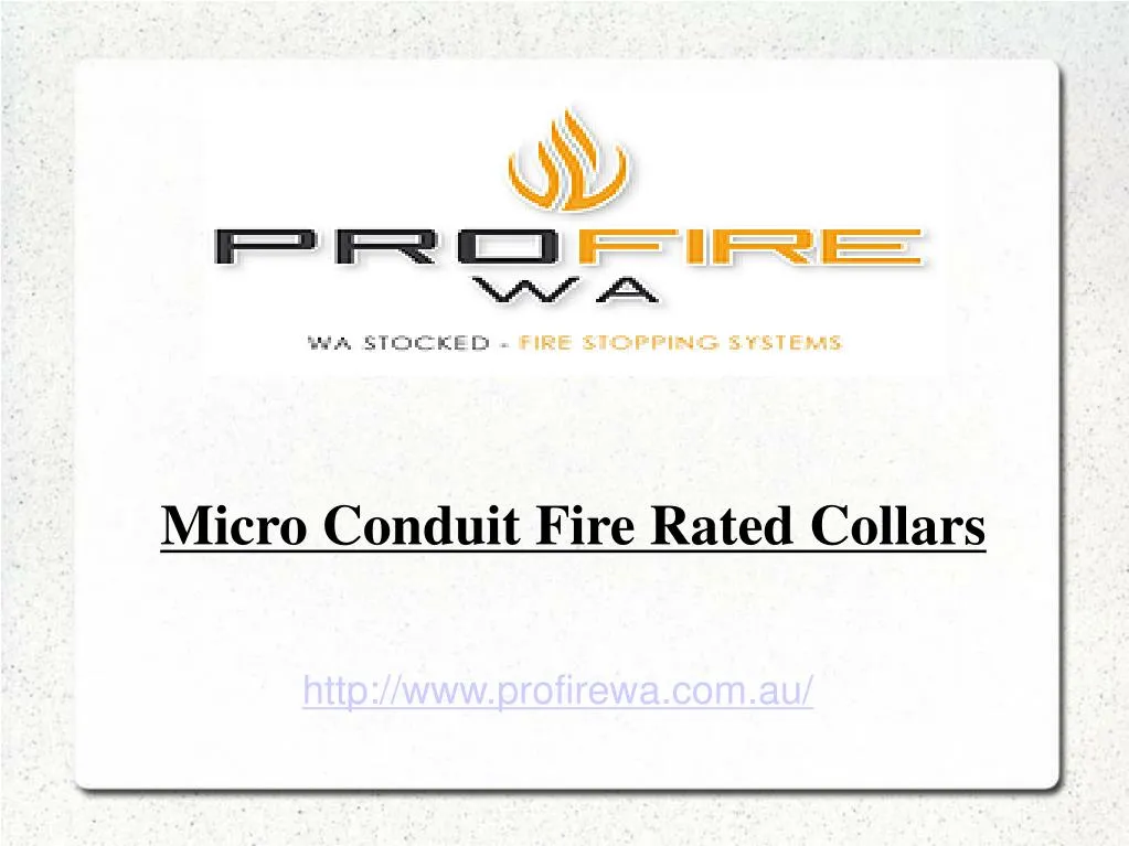 micro conduit fire rated collars