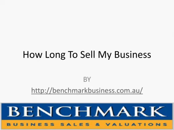 How Long To Sell My Business