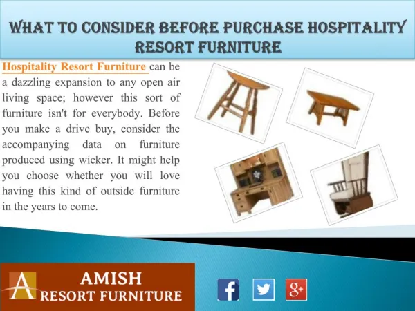 What to Consider Before Purchase Hospitality Resort Furniture
