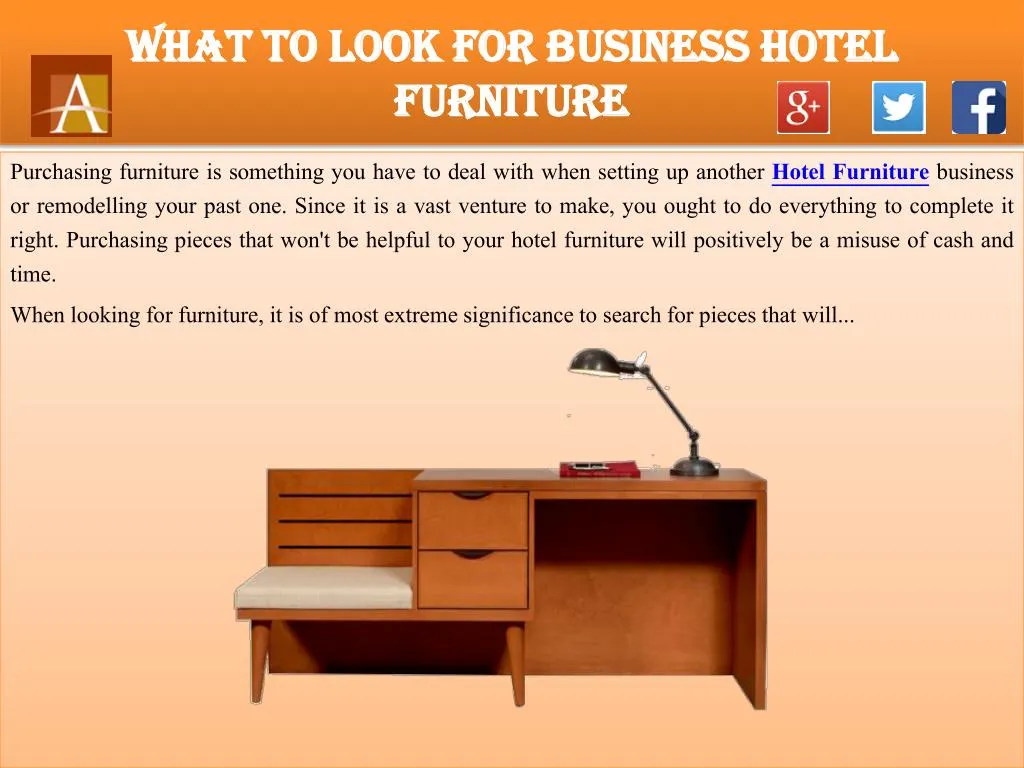 what to look for business hotel furniture