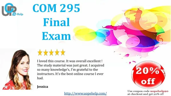 COM 295 Final Exam