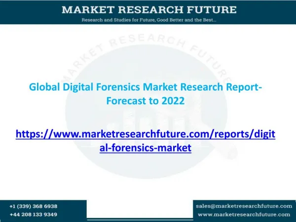 Global Digital Forensics Market Research Report- Forecast to 2022