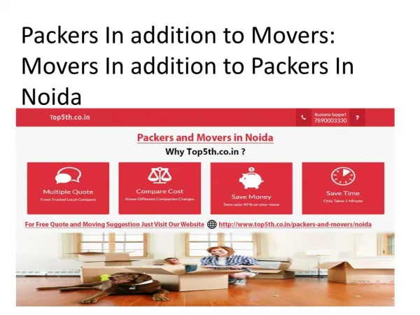 Packers In addition to Movers: Movers In addition to Packers In Noida