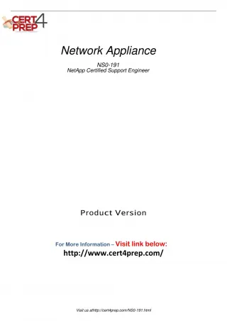 NS0-191 Certification Tests - slide 1