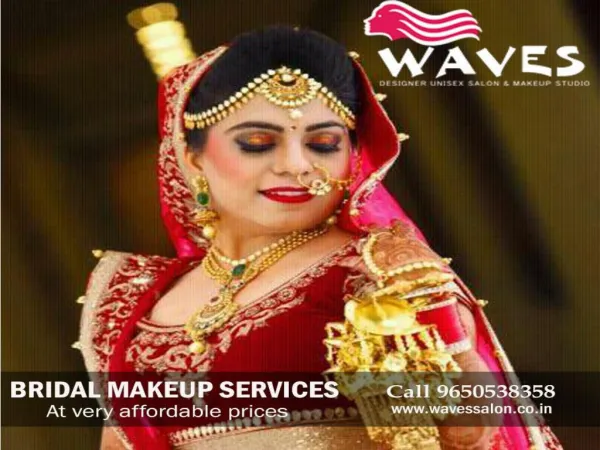 Best bridal makeup services are starting from Rs. 7500 only.