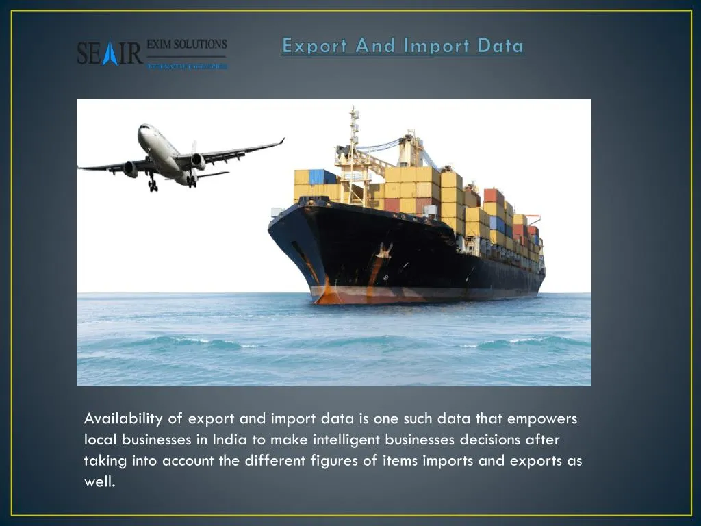 export and import data