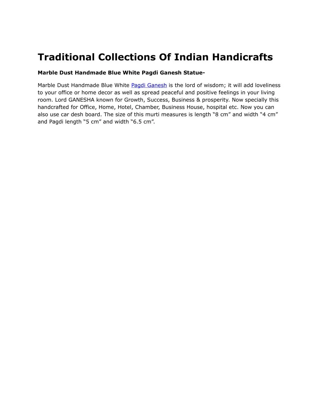 traditional collections of indian handicrafts