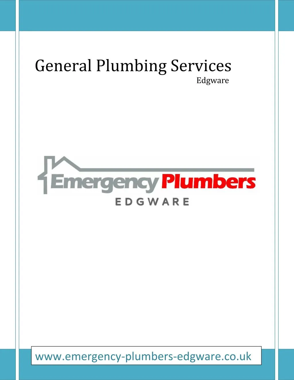 general plumbing services edgware