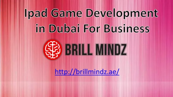 ipad game development companies in Dubai