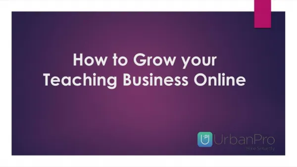 How to Grow your Teaching Business Online