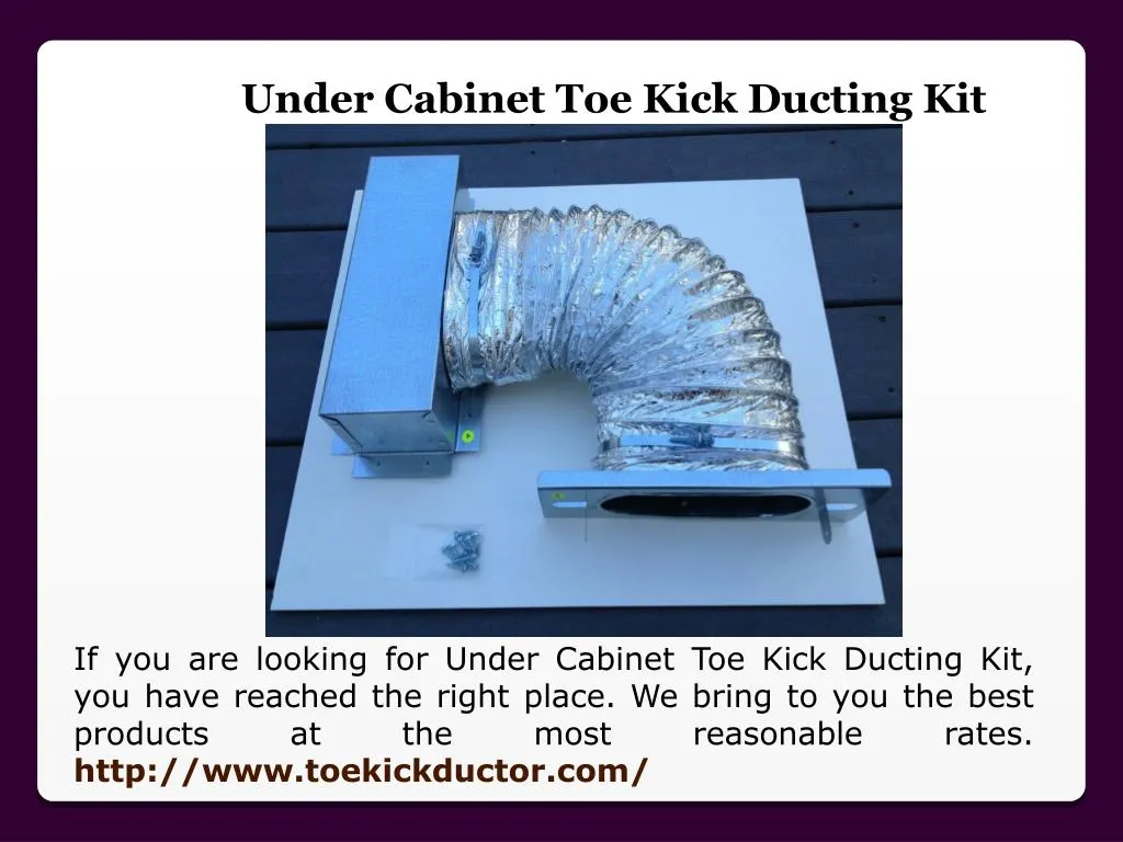 under cabinet toe kick ducting kit