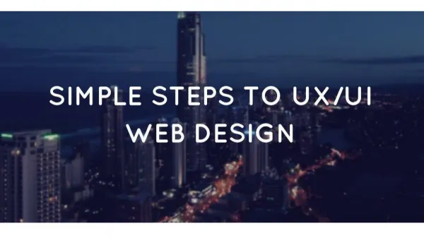 Simple Steps to UXUI Web Design