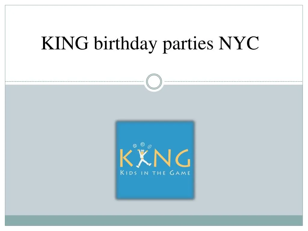 king birthday parties nyc