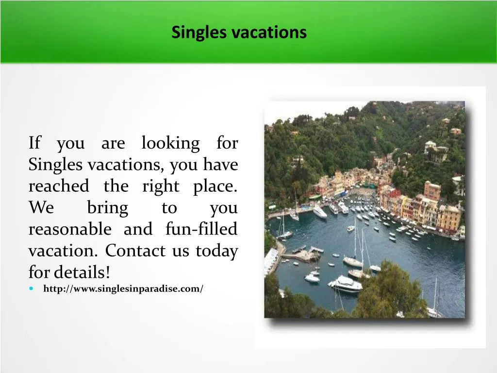 singles vacations
